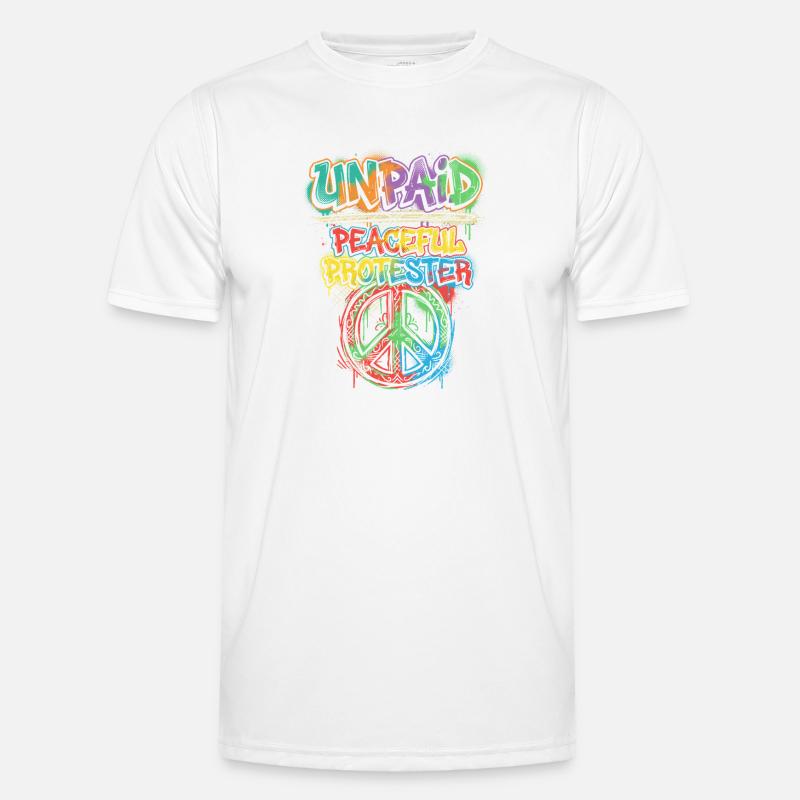 Graffiti Peaceful Protester Men's Functional T-Shirt