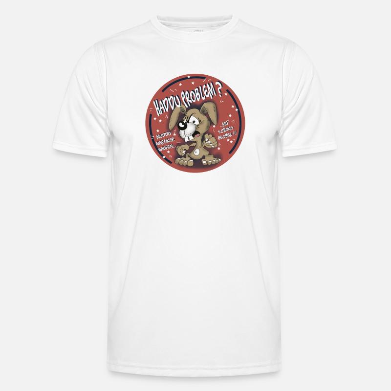 Haddu Problem - Männer Funktions-T-Shirt - Weiß