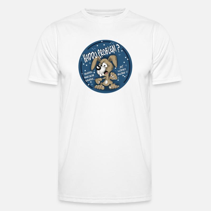 Hasen-Comic Haddu Problem? Männer Funktions-T-Shirt