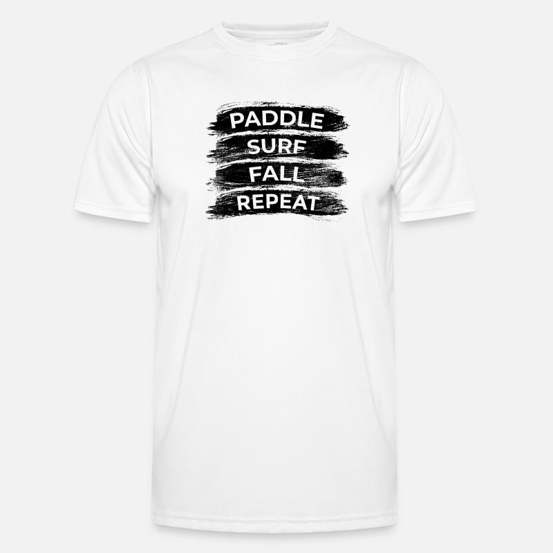 Paddle Surf Fall Repeat - Men's Functional T-Shirt - white