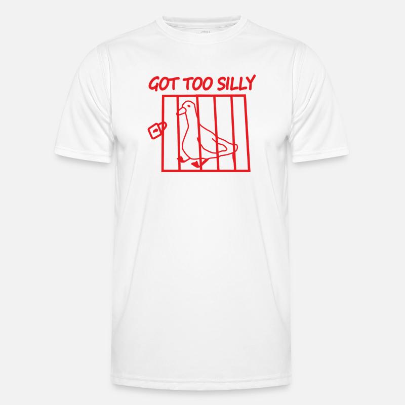 Roter Vogel im Käfig – Wurde zu albern Männer Funktions-T-Shirt