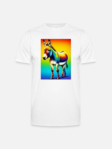Mule âne - T-shirt sport Homme - blanc