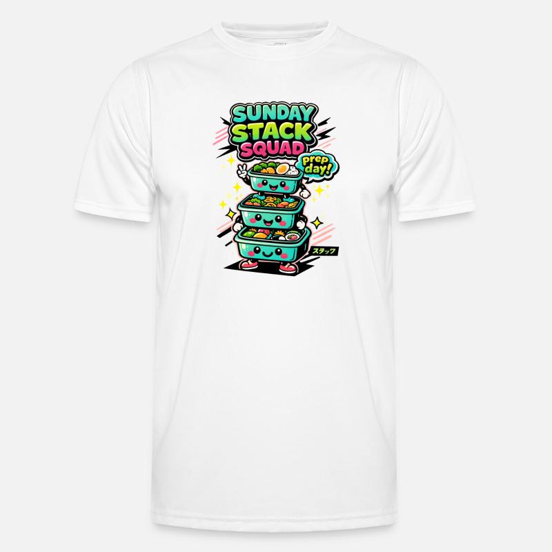 Sonntags-Stack | Meal Prep Crew Männer Funktions-T-Shirt