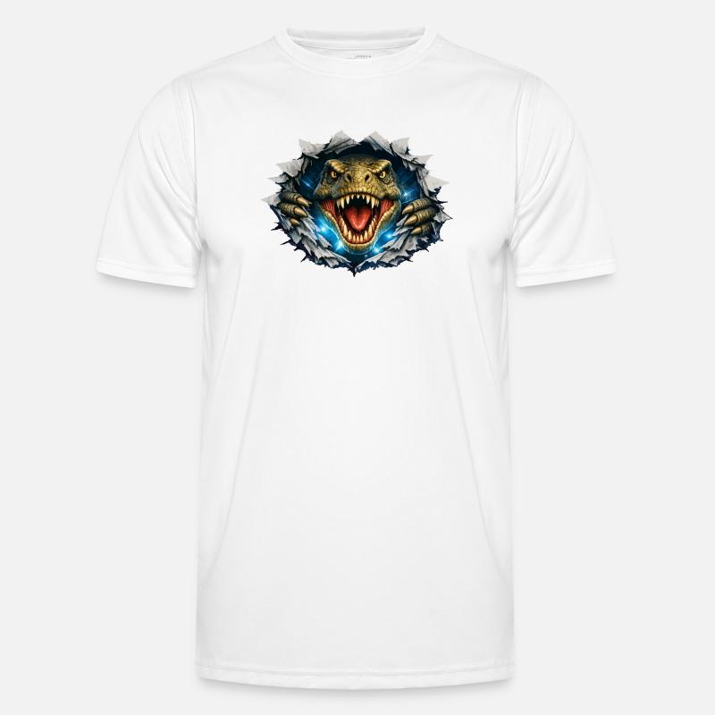 Percée du T-Rex à partir du crack T-shirt sport Homme