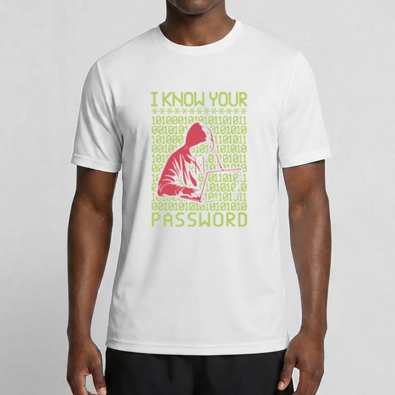 Hacker hackt Programmierer Linux Passwort Hacker Männer Funktions-T-Shirt