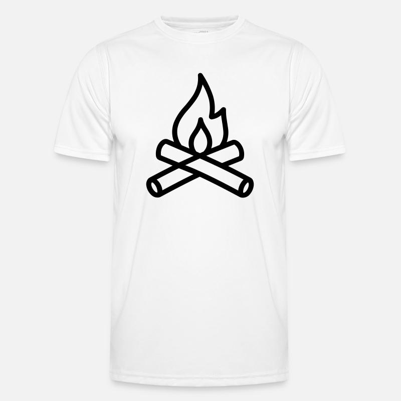feu de camp T-shirt sport Homme
