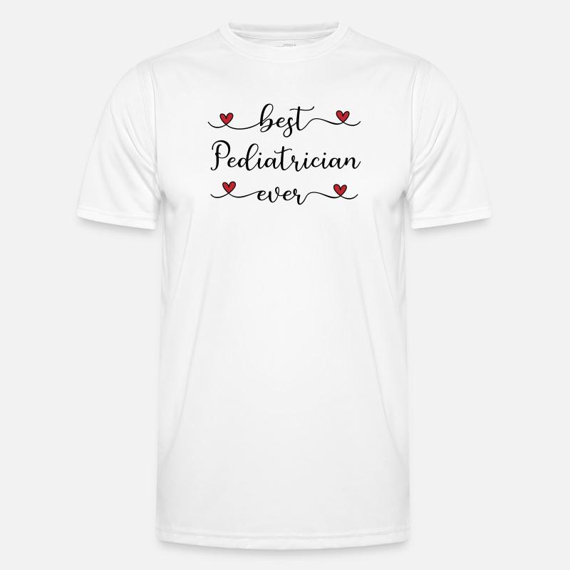 Verdens bedste børnelæge - Funktionsshirt til herrer - hvid