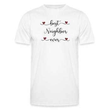 bester Nachbar - Männer Funktions-T-Shirt - Weiß - Vorne - AI Model Male 178 dark (178cm)