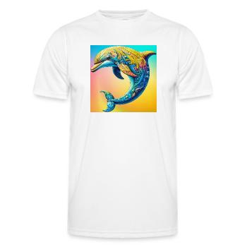 dauphin - T-shirt sport Homme - blanc - Devant - AI Model Male 178 dark (178cm)