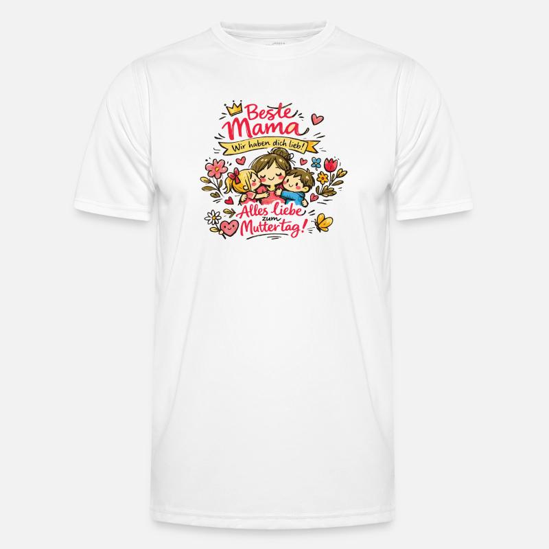  Mama Alles Liebe Muttertag Männer Funktions-T-Shirt