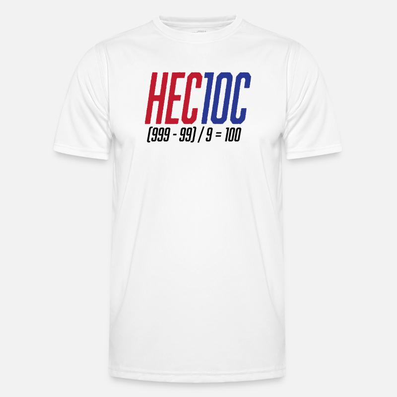 Hectoc Mental Arithmetic Game, Math - Men's Functional T-Shirt - white