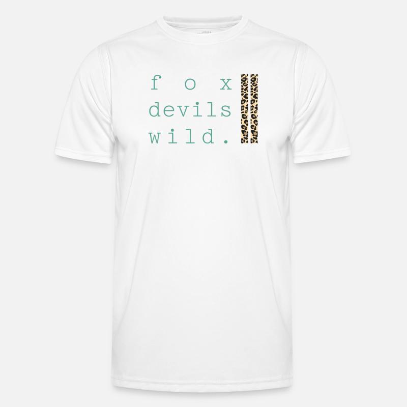 Fox Devil Wild Leopard - Men's Functional T-Shirt - white