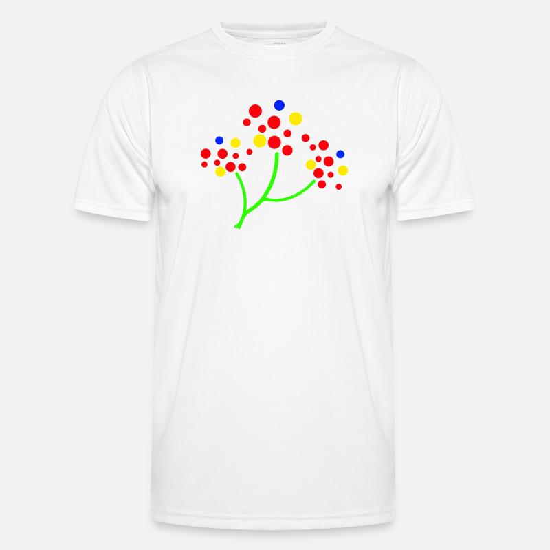 Explosion de l’arbre à points néon T-shirt sport Homme