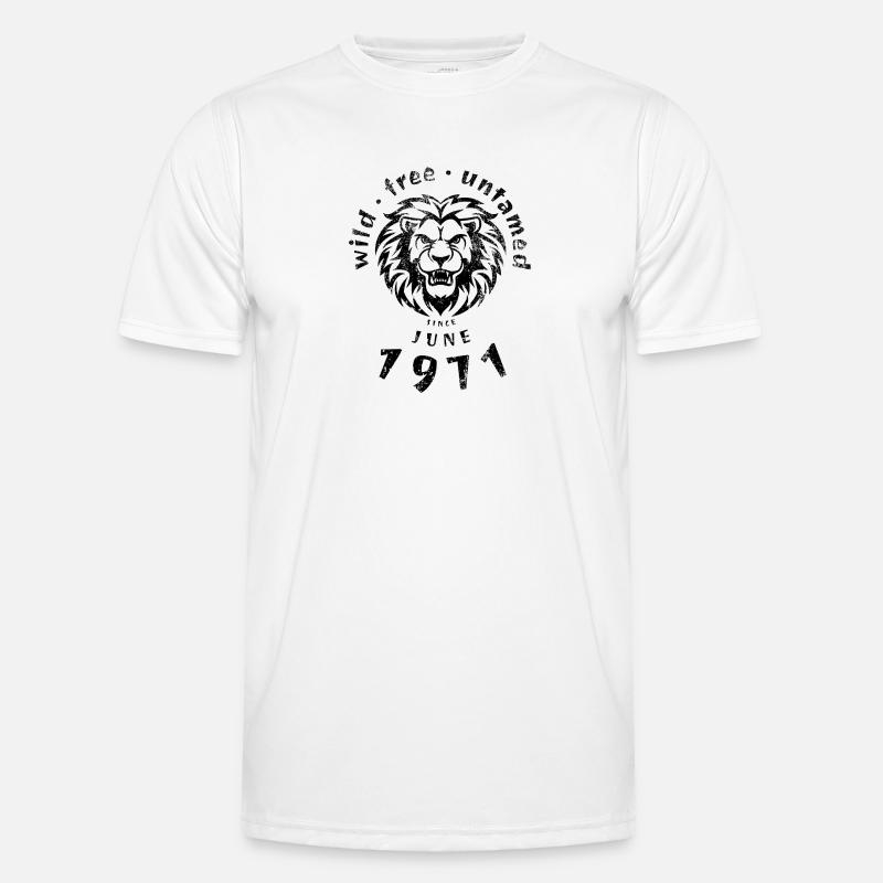 Wild, free & untamed since 06/1971 - Men's Functional T-Shirt - white