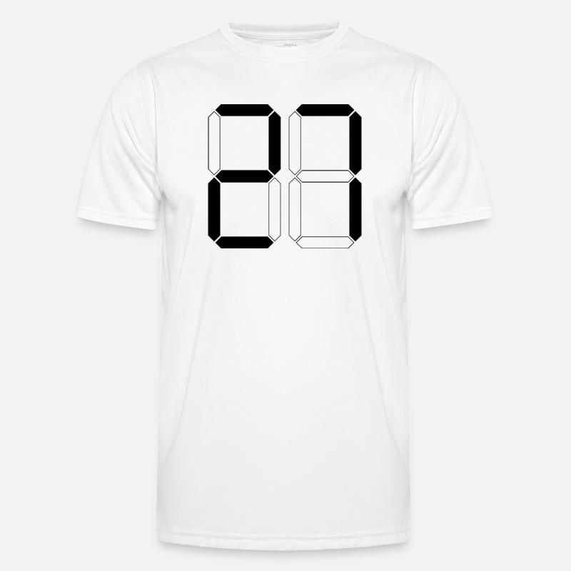 NUMMER 27 Siebenundzwanzig Geschenk Digital - Männer Funktions-T-Shirt - Weiß