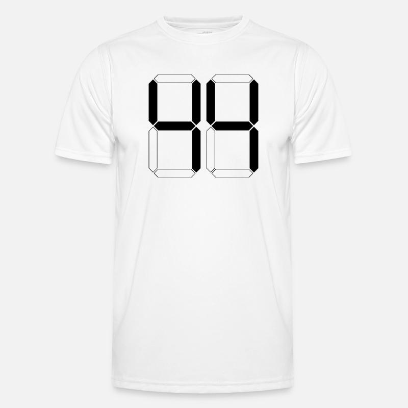 NUMMER 44 Vierundvierzig Geschenk Digital - Männer Funktions-T-Shirt - Weiß
