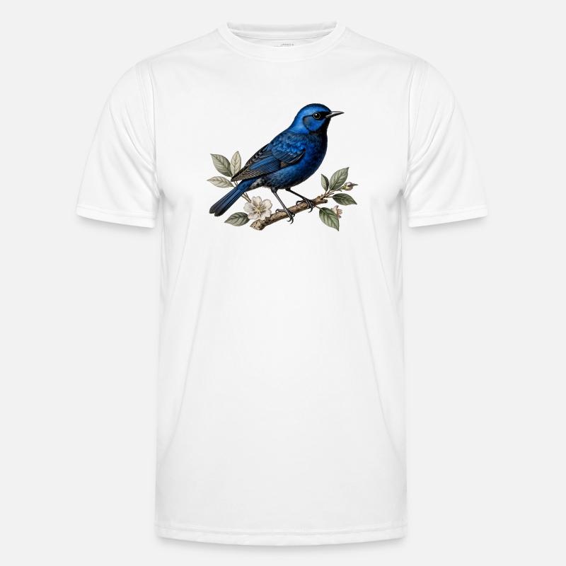 Blauer Vogel Splendid Merion (Malurus splendens) - Männer Funktions-T-Shirt - Weiß