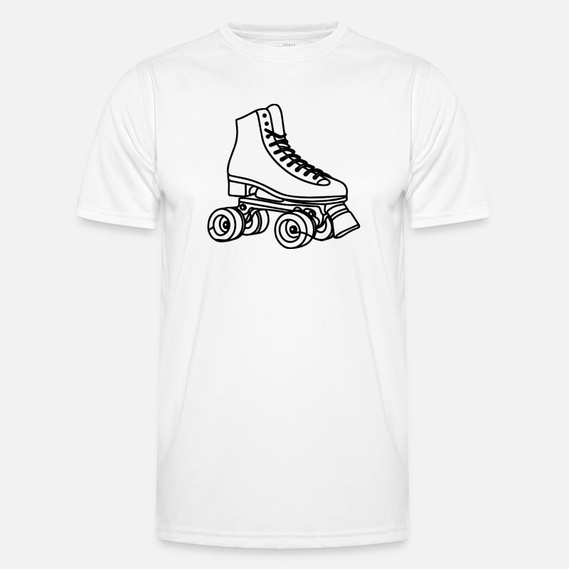Roller skates - Men's Functional T-Shirt - white