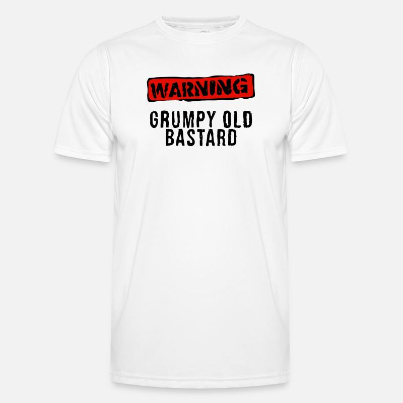 Warning Stamp Red - Men's Functional T-Shirt - white