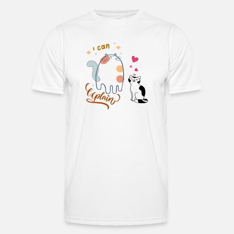 I can explain - Men's Functional T-Shirt - white