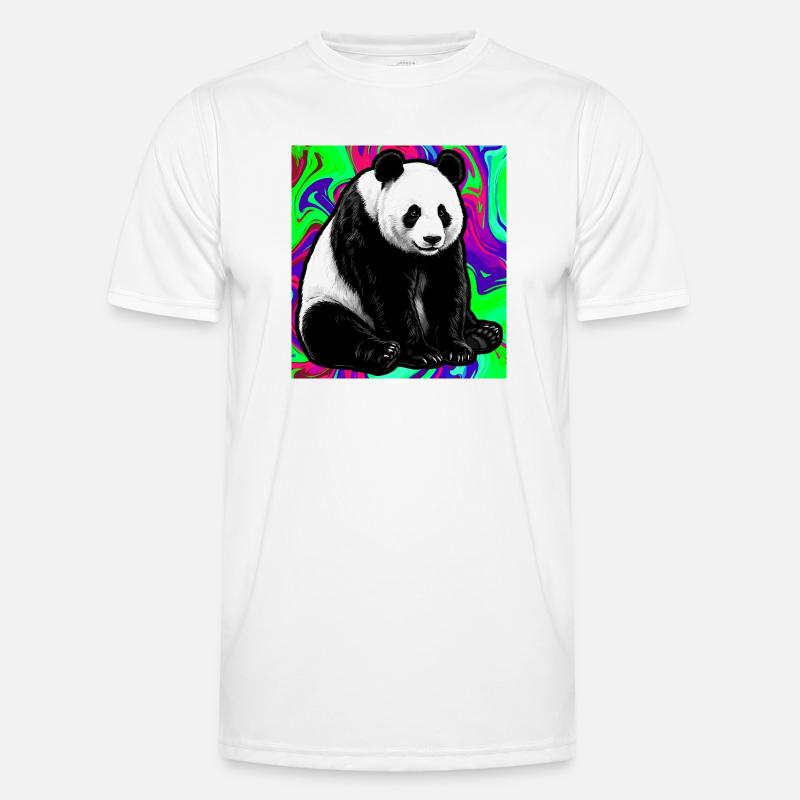 panda - Men's Functional T-Shirt - white