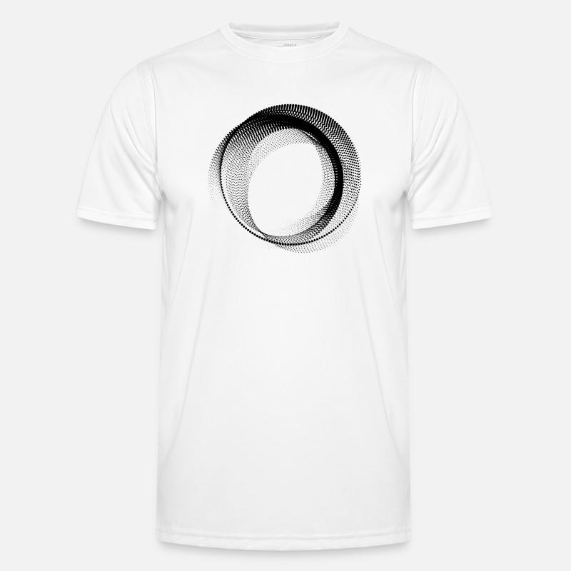 abstract circular shape - Men's Functional T-Shirt - white