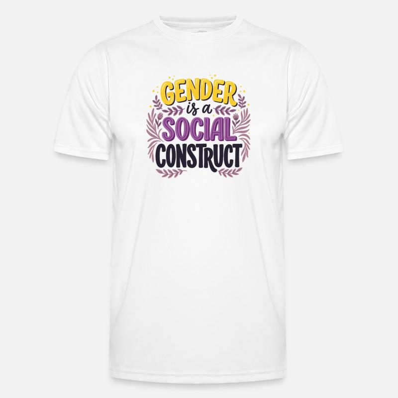 Gender is a Social Construct - Men's Functional T-Shirt - white