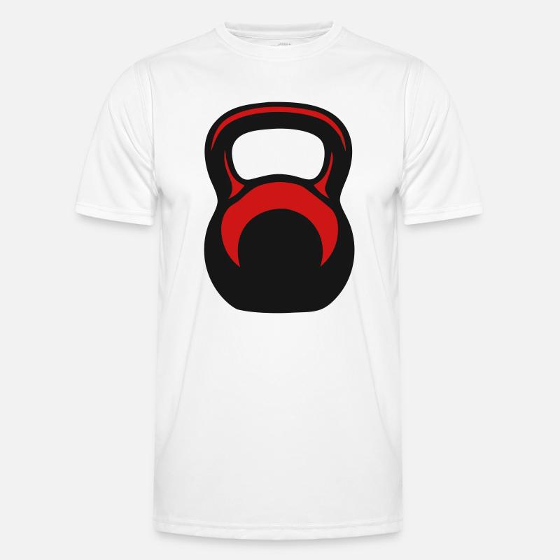 Kettlebell Kettlebell Vector - Men's Functional T-Shirt - white