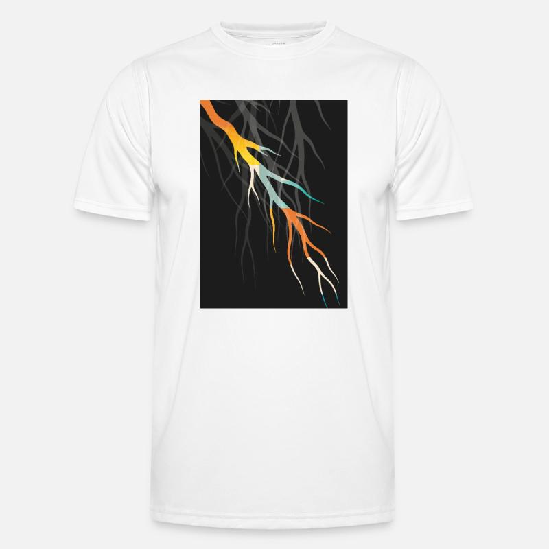 Abstract Root Art Geometric Modern Art - Men's Functional T-Shirt - white