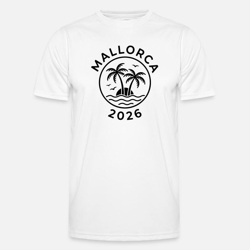 Mallorca 2026 - Men's Functional T-Shirt - white