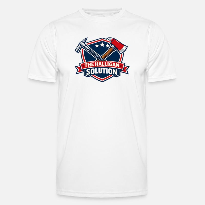 Halligan Solution Shield Graphic - Men's Functional T-Shirt - white