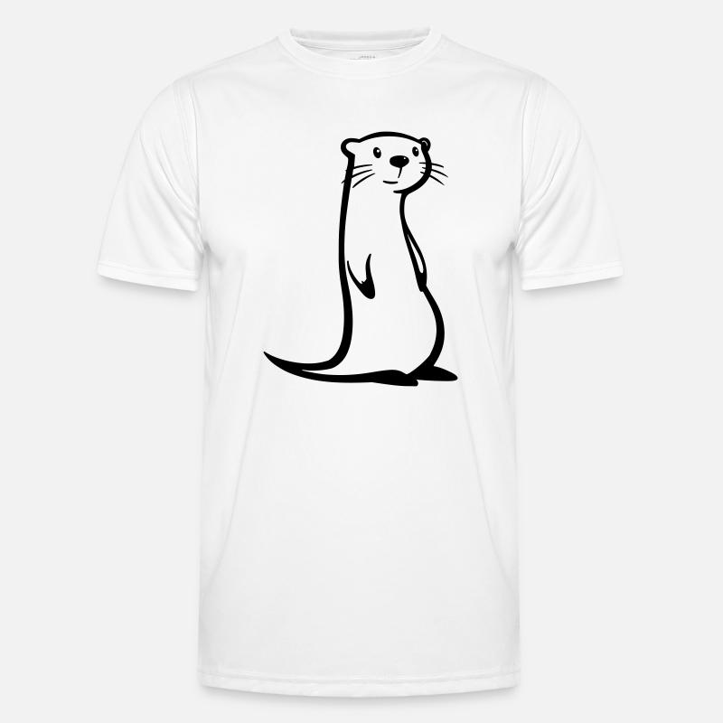 otter - Men's Functional T-Shirt - white