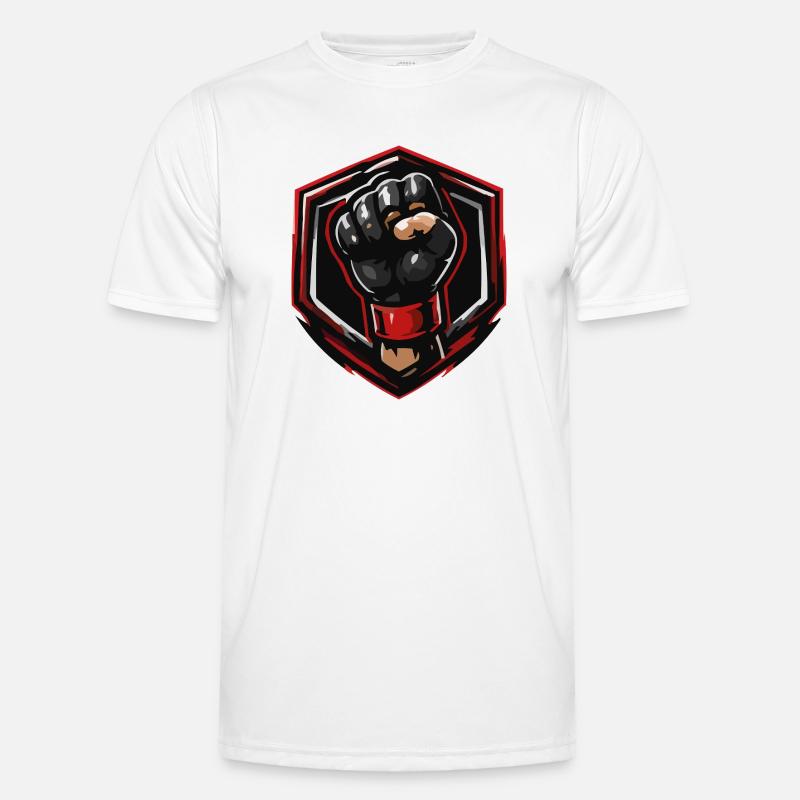 Faust Wappen Emblem - Männer Funktions-T-Shirt - Weiß
