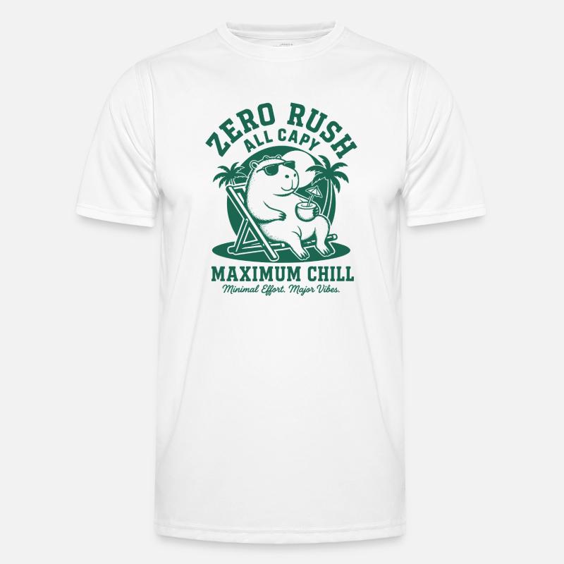 Zero Rush Capybara Chill - Men's Functional T-Shirt - white