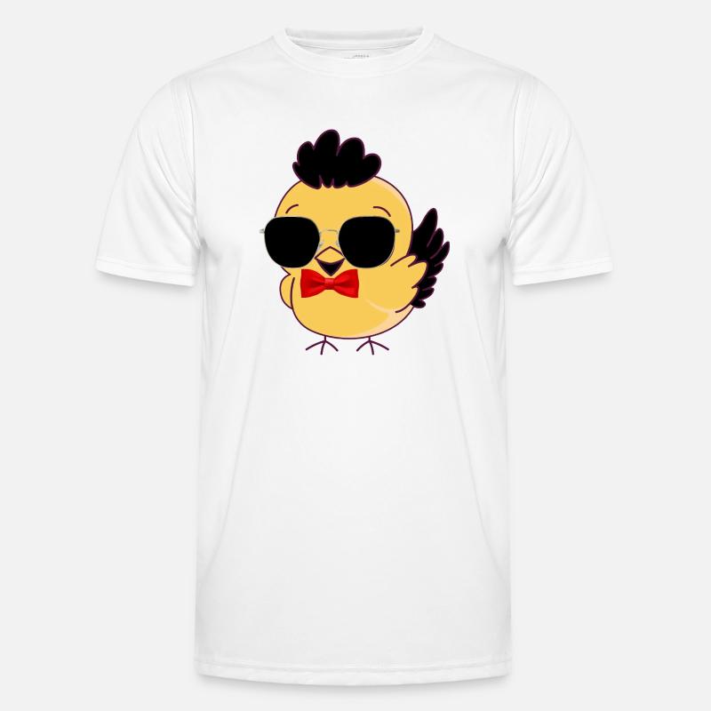 Chic chick sunglasses - Men's Functional T-Shirt - white
