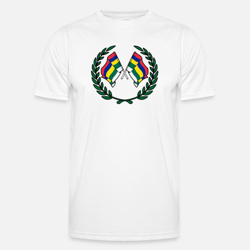 Terschelling Laurel Custom – Island Edition - Men's Functional T-Shirt - white