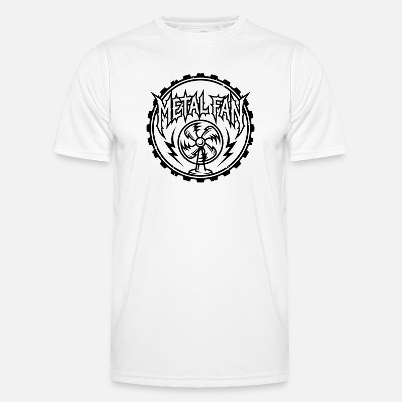 Metallventilator - Männer Funktions-T-Shirt - Weiß