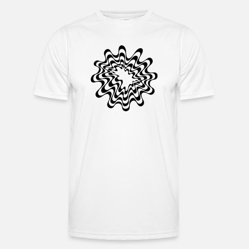 Geometric plasm design - Men's Functional T-Shirt - white