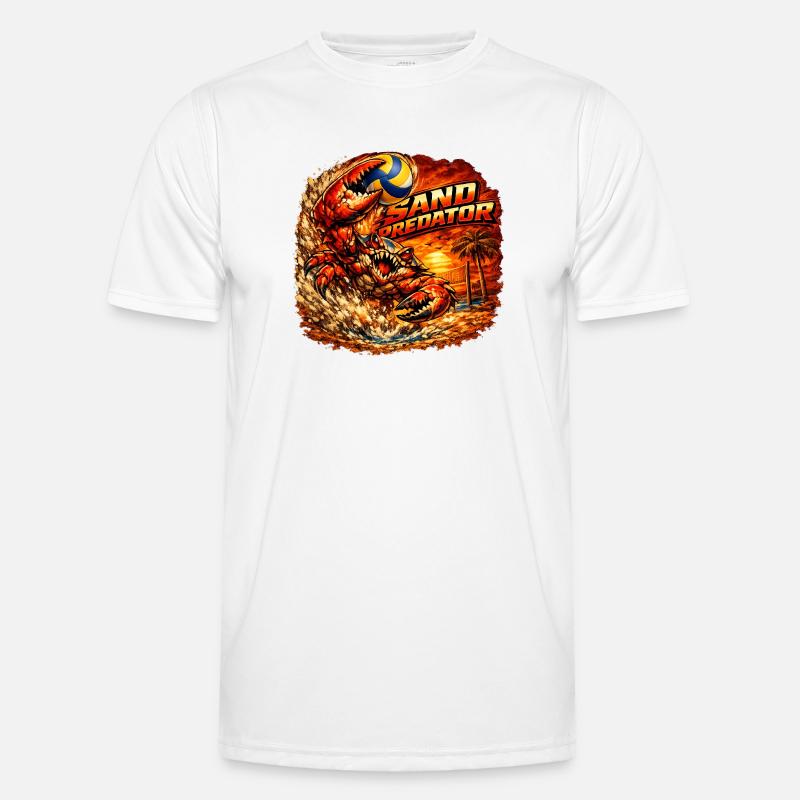 Sand Predator attack - Männer Funktions-T-Shirt - Weiß