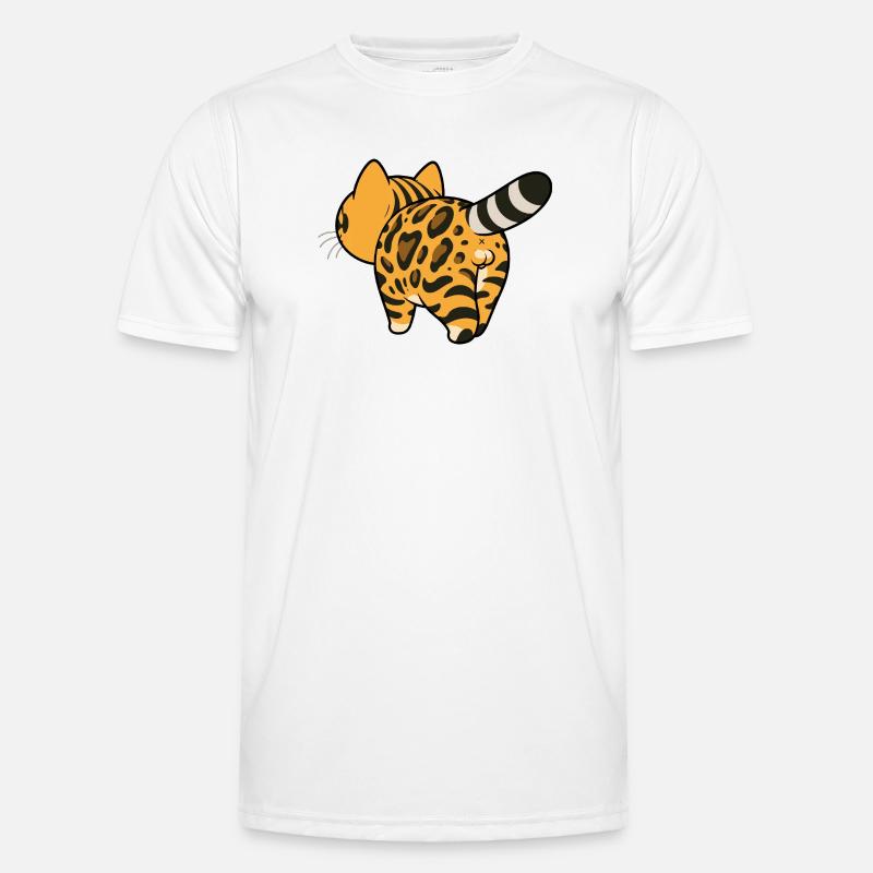 Leopard pattern converter - Men's Functional T-Shirt - white