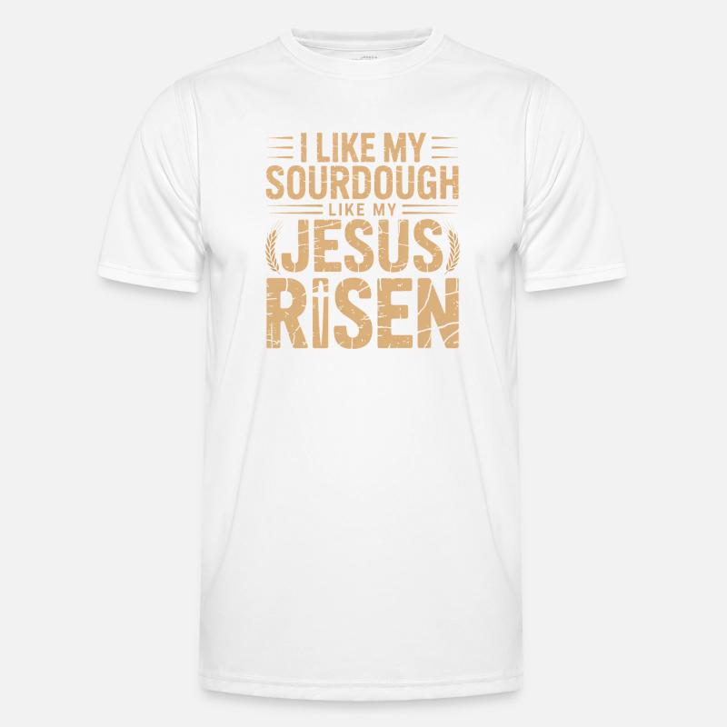Sourdough Risen Pun Tee - Men's Functional T-Shirt - white