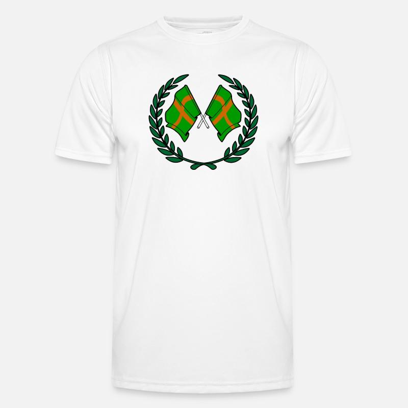 Walking Crest Custom - Men's Functional T-Shirt - white