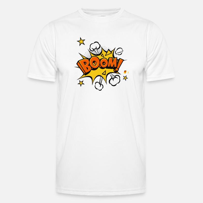 Boom Comic Explosion - Men's Functional T-Shirt - white