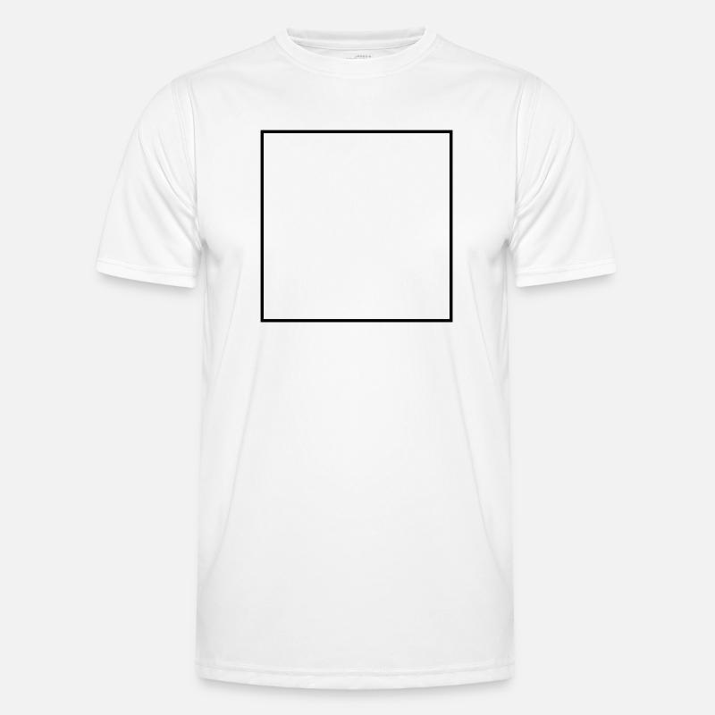 Square Empty - Men's Functional T-Shirt - white