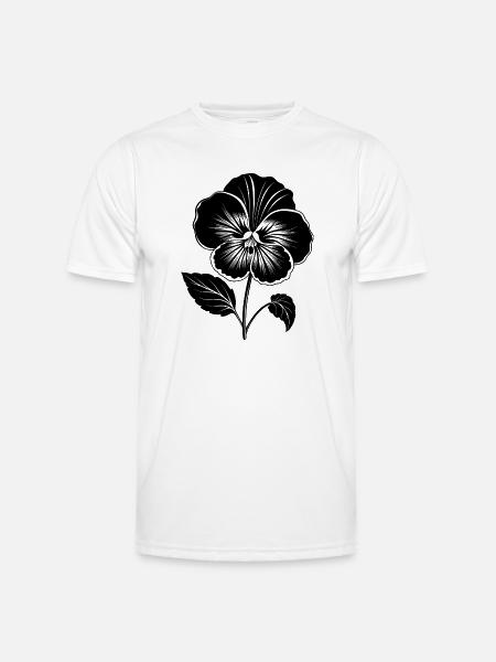 Pansy Flower - Men's Functional T-Shirt - white