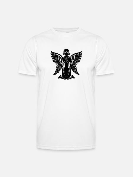 Engel - Männer Funktions-T-Shirt - Weiß