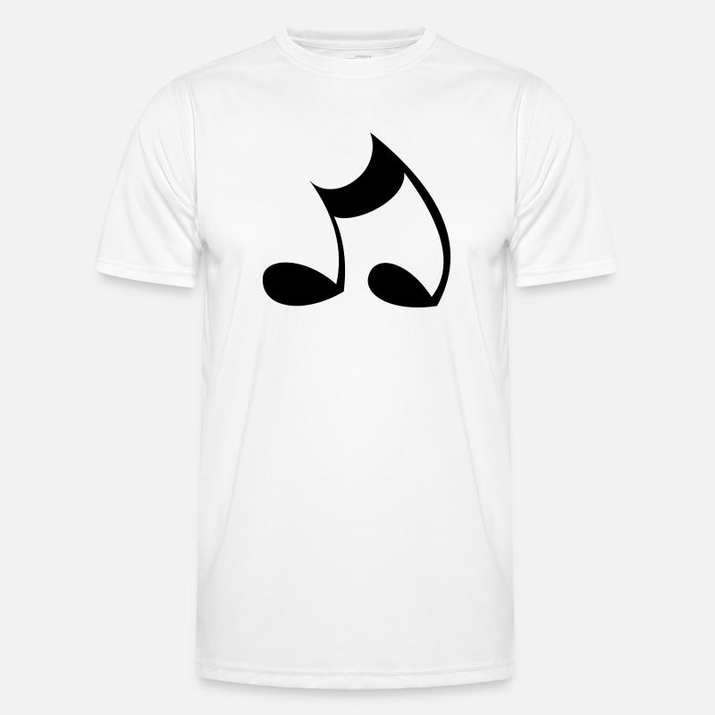Note - Männer Funktions-T-Shirt - Weiß