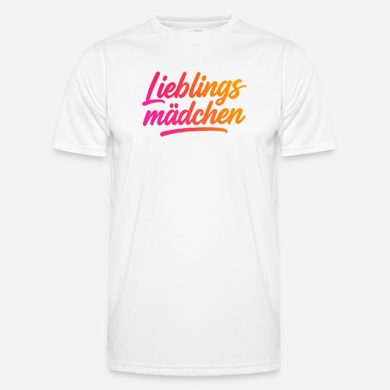 Lieblingsmädchen – Typografie Brush Script | Moder Männer Funktions-T-Shirt