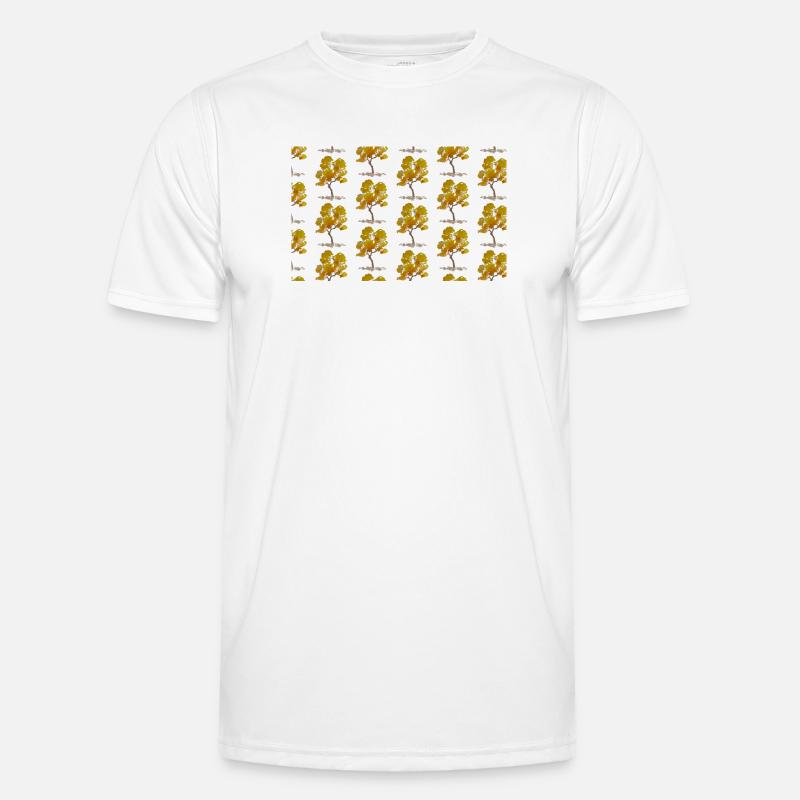 Autumn Tree Pattern - Men's Functional T-Shirt - white