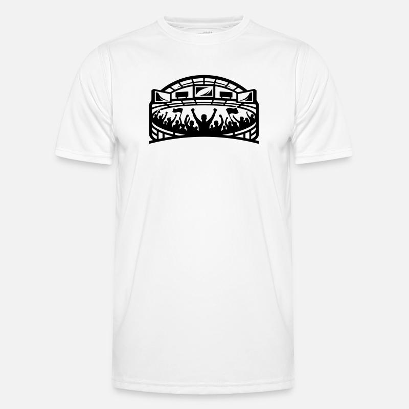 Stadium Fans Silhouette - Men's Functional T-Shirt - white